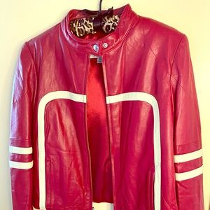 Wilson Red Leather Jacket